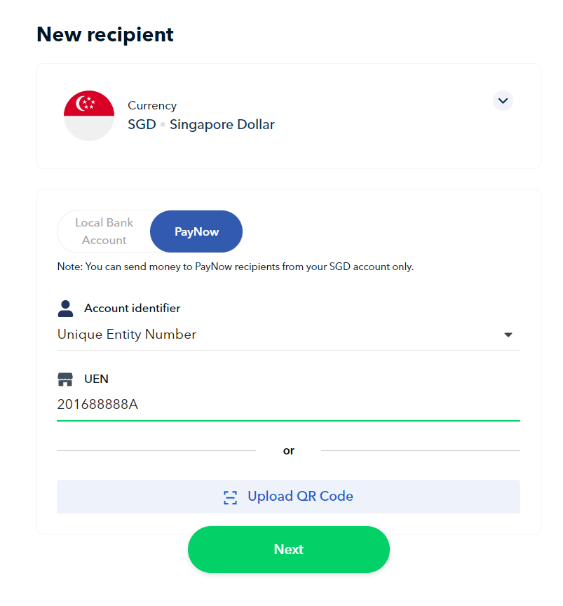 How to send money via PayNow?